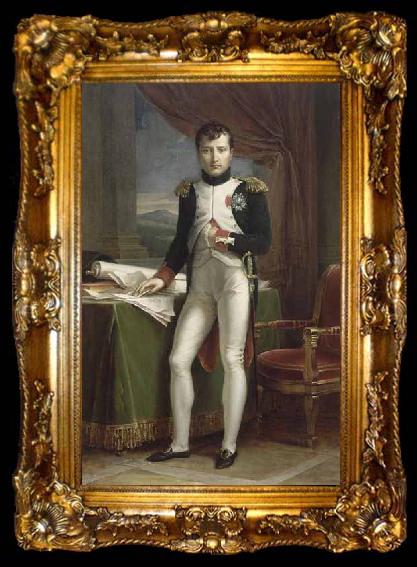 framed  Francois Pascal Simon Gerard Portrait de Napoleon Ier en uniforme de colonel des grenadiers a pied de la Garde, ta009-2